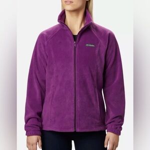 Columbia Women’s Purple Full Zip Fleece Performance Jacket
